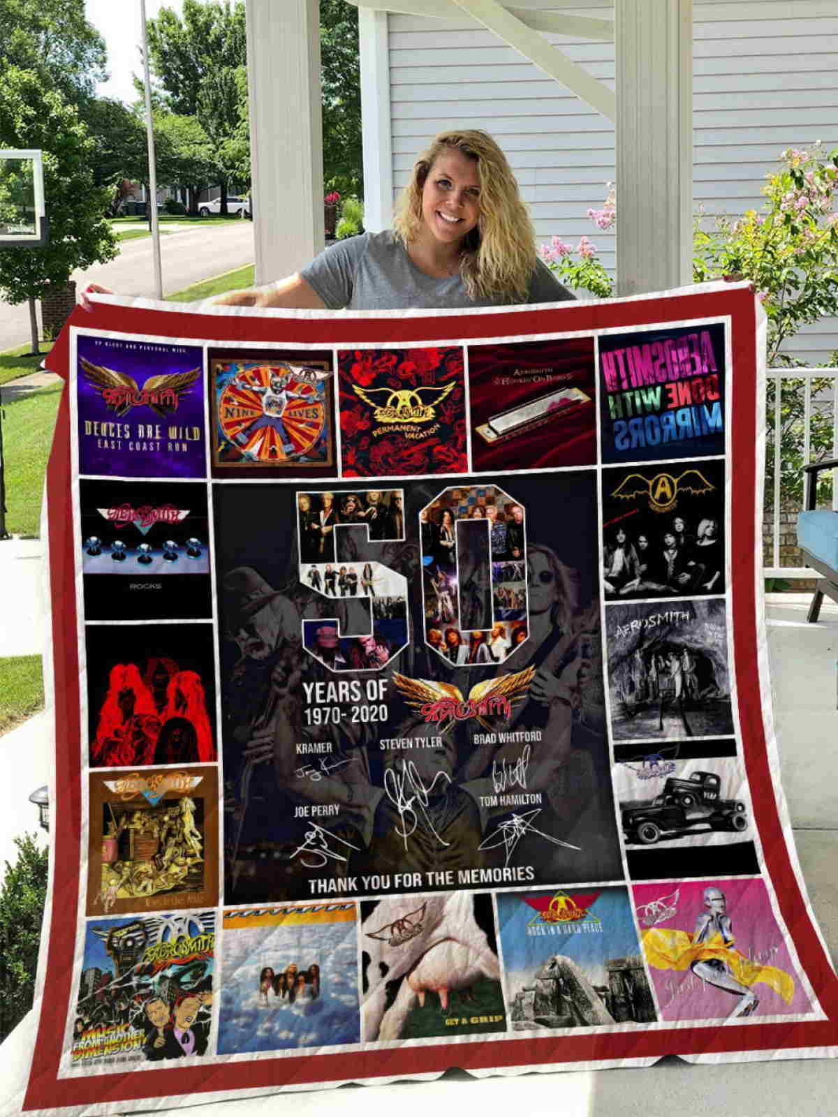 Aerosmith Years Anniversary 3D Quilt Blanket
