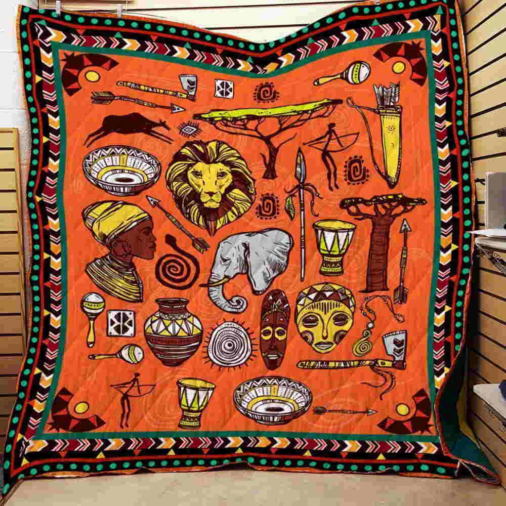 African Culture Quilt Blanket