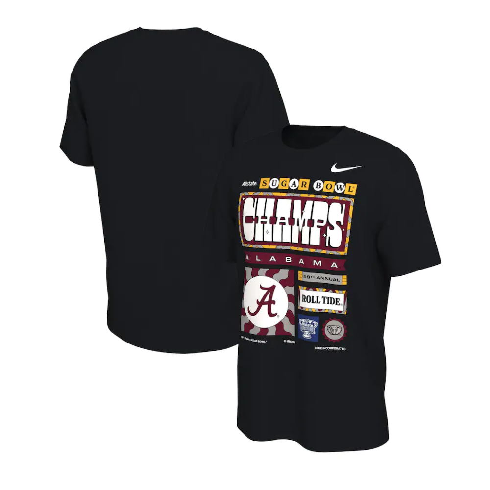 Alabama Crimson Tide 2022 Sugar Bowl Champions Locker Room T-Shirt