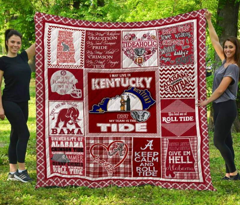 Alabama Crimson Tide Kentucky 3D Customized Quilt Blanket