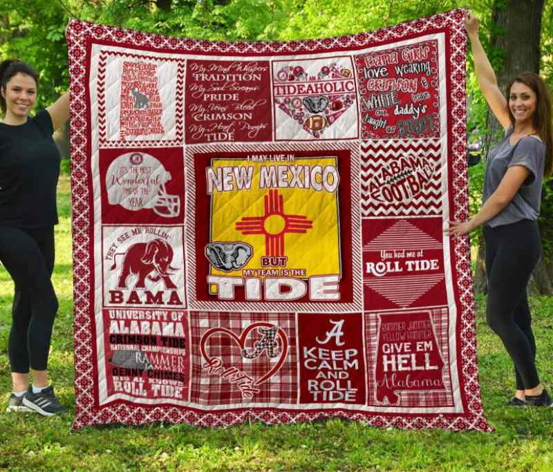 Alabama Crimson Tide New Mexico 3D Quilt Blanket