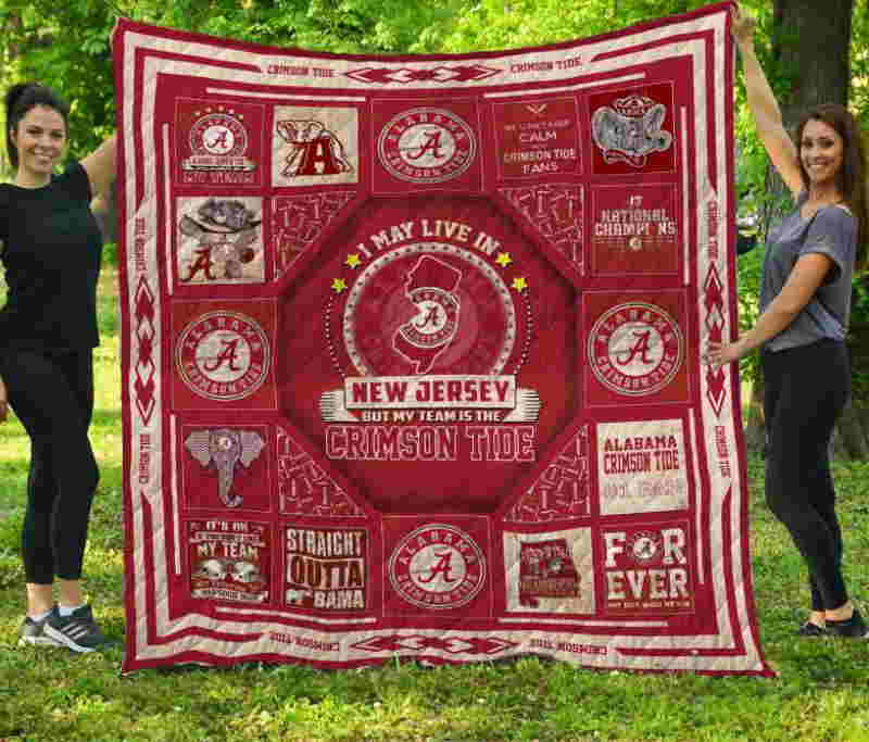 Alabama Crimson Tidenew Jersey 3D Quilt Blanket