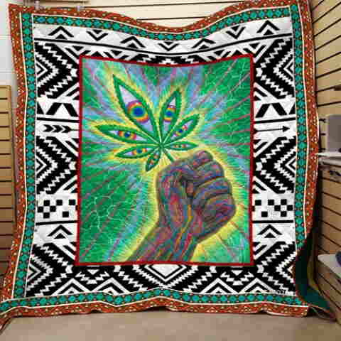 Alex Grey Canabis 3D Quilt Blanket