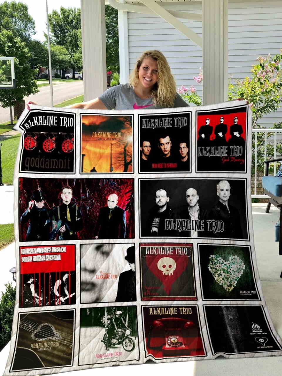 Alkaline Trio Quilt Blanket