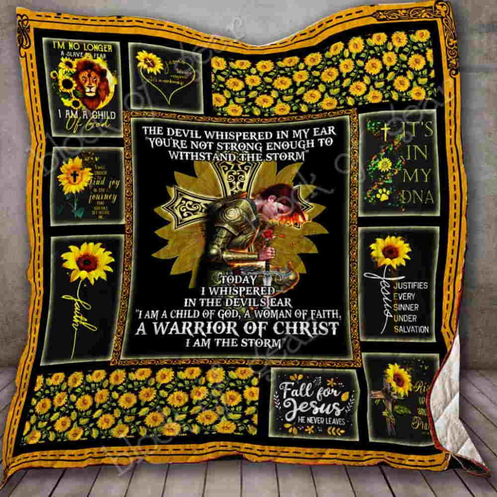 Am Warrior Of Christ Quilt Blanket