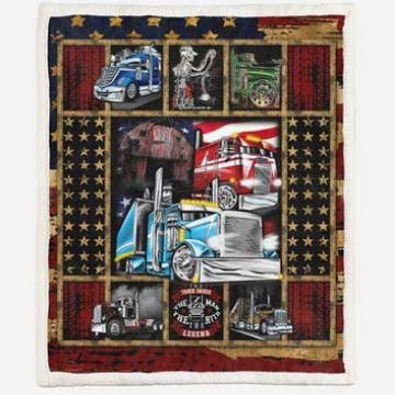 American Truck Driver 3D Quilt Blanket