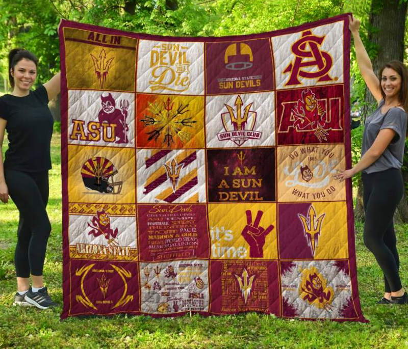 Arizona State Sun Devils 3D Customized Quilt Blanket