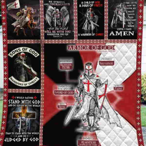 Armor Of God 3D Quilt Blanket