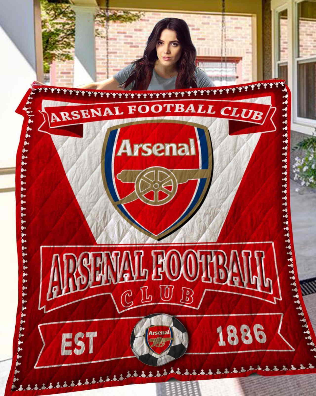 Arsenal Football Club 3D Quilt Blanket