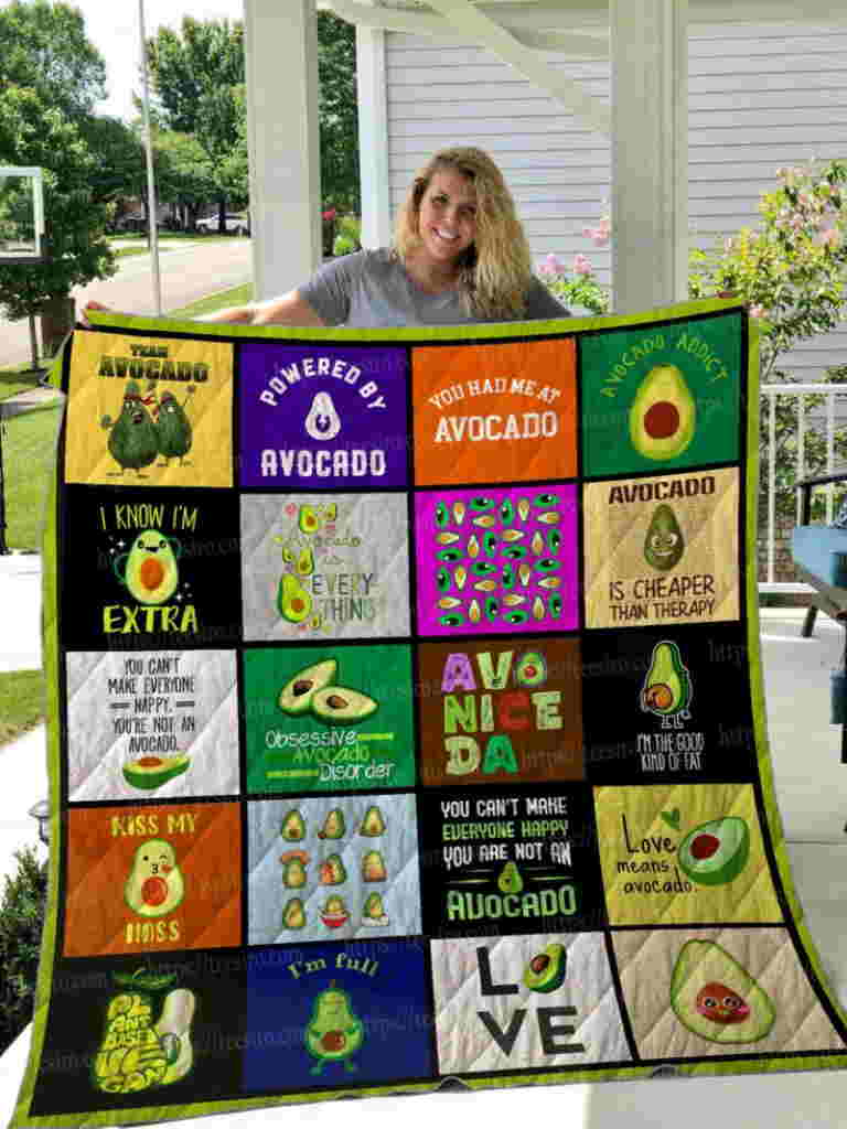 Avocado Quilt Blanket