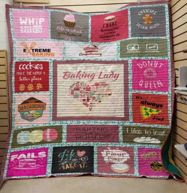 Baker Baking Lazy 3D Quilt Blanket