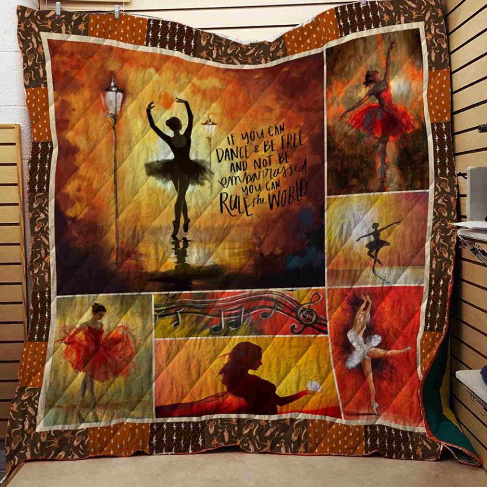 Ballet You Can Dance Quilt Blanket