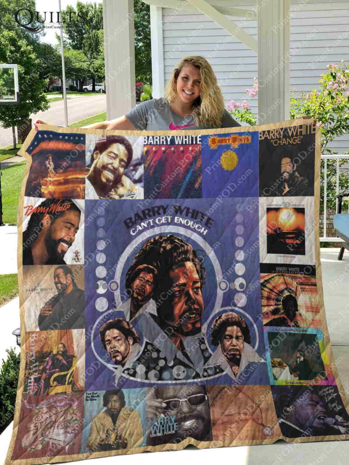 Barry White 3D Quilt Blanket