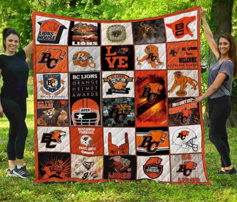 Bc Lions 3D Quilt Blanket