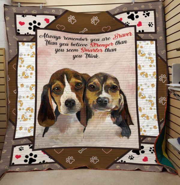 Beagle Quotes 3D Quilt Blanket