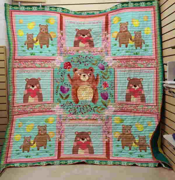 BearLove You 3D Quilt Blanket