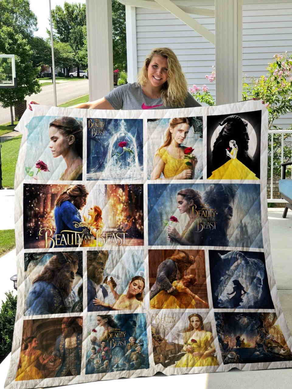 Beauty And The Beast 3D Quilt Blanket