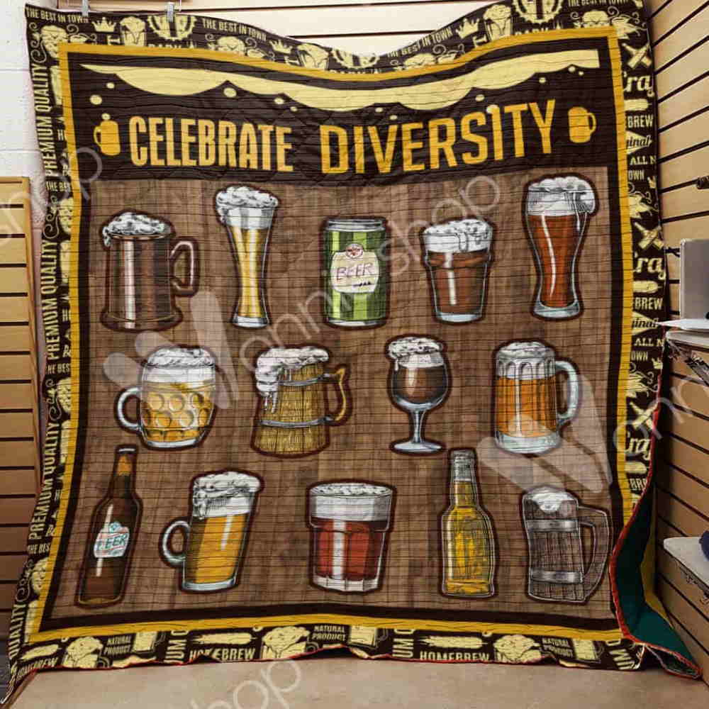 Beer Diversity 3D Quilt Blanket