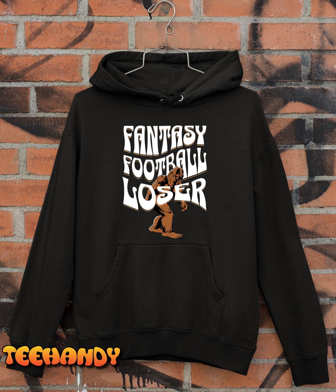 Bigfoot Fantasy Football Loser, I Suck At Fantasy Football T-Shirt