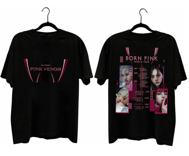 Black Pink Pink Verom Born Pink World Tour 2022 – 2023 T-Shirt