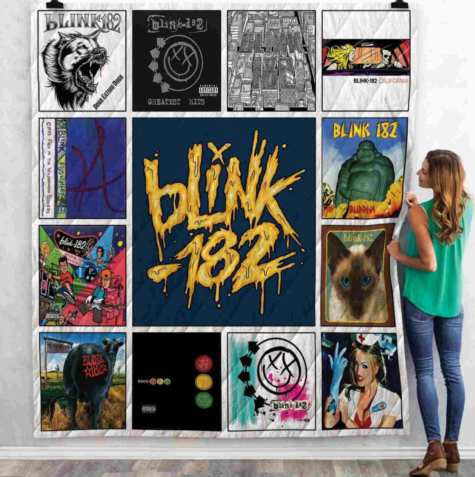 Blink182 3D Quilt Blanket