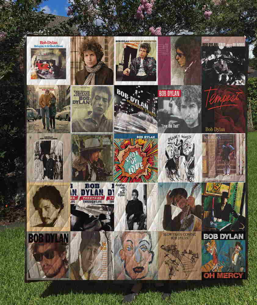 Bob Dylan Albums Quilt Blanket