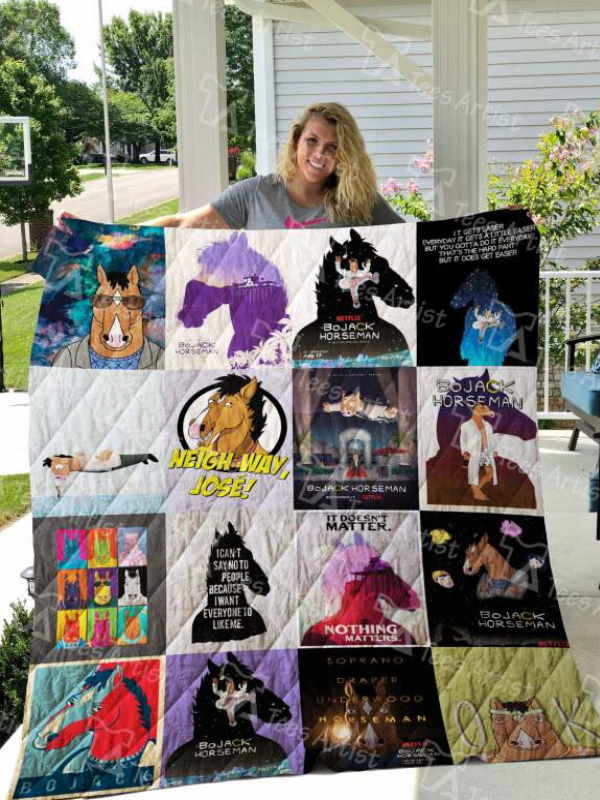 Bojack Horseman 3D Quilt Blanket