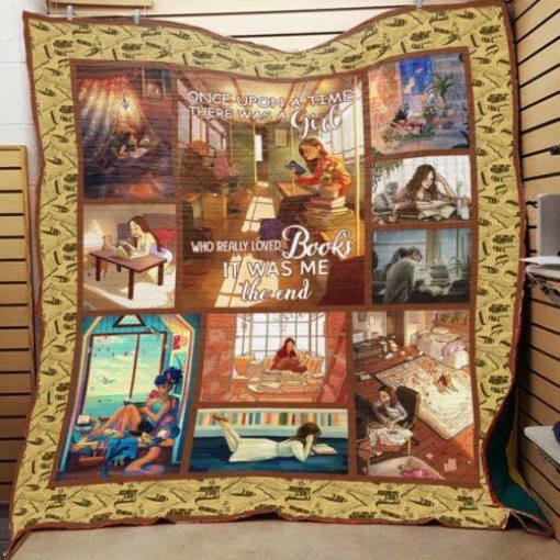 Book The End 3D Quilt Blanket