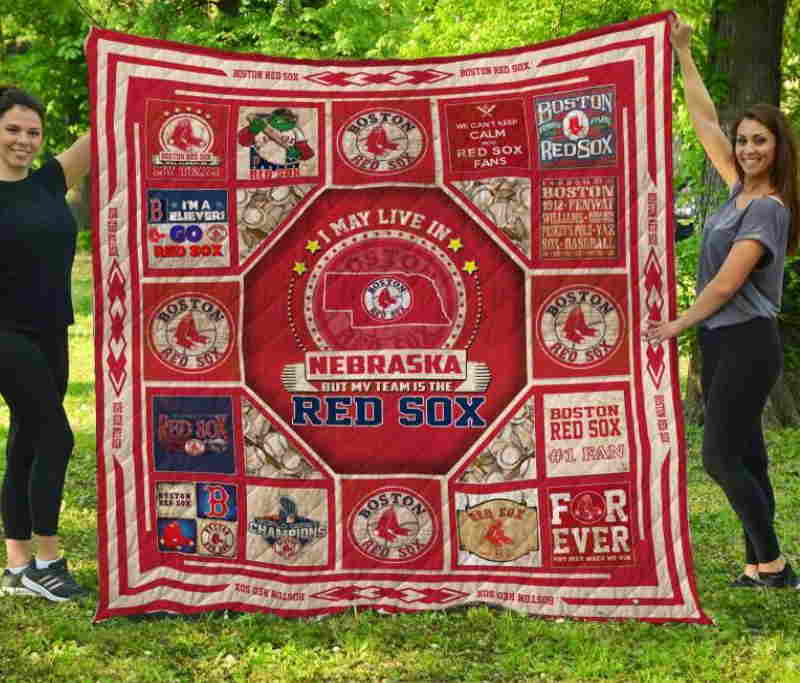 Boston Red Soxnebraska 3D Quilt Blanket