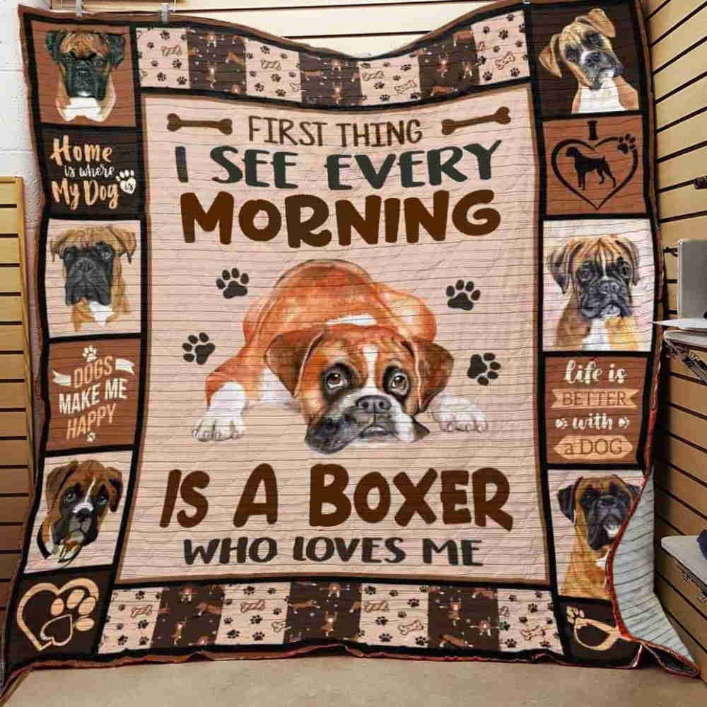 Boxer Isboxer Quilt Blanket