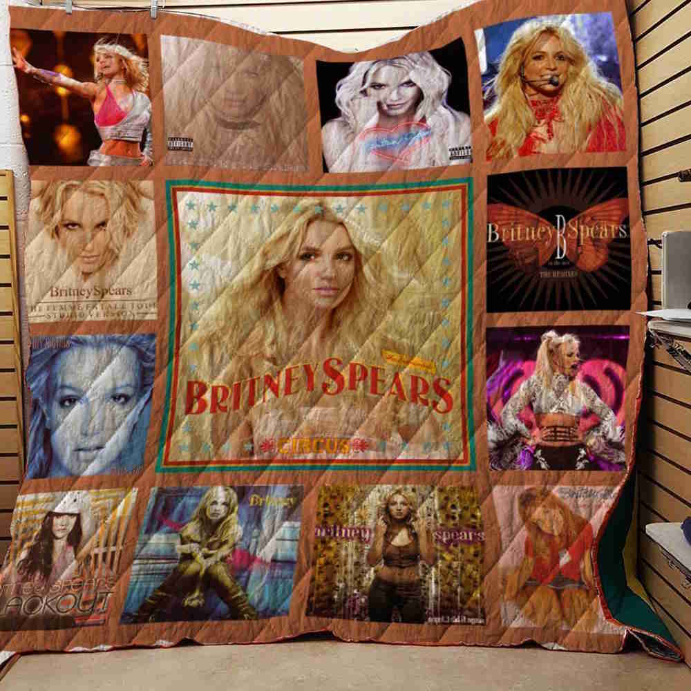 Britney Spears Band Quilt Blanket