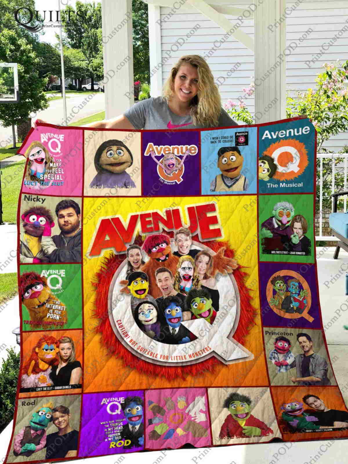 Broadway Avenuemusical 3D Quilt Blanket