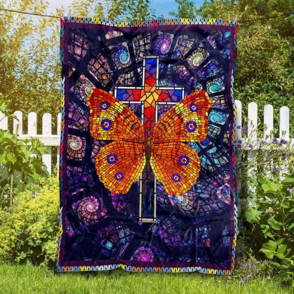 Butterfly Forever Young And Free 3D Quilt Blanket