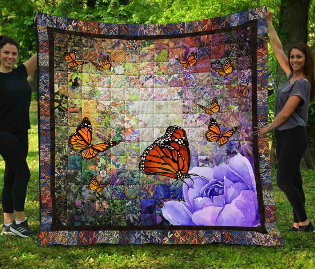 Butterfly So Hot Christmas Gift Quilt Blanket