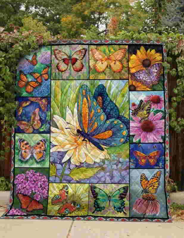 Butterfly The Simple Things Quilt Blanket