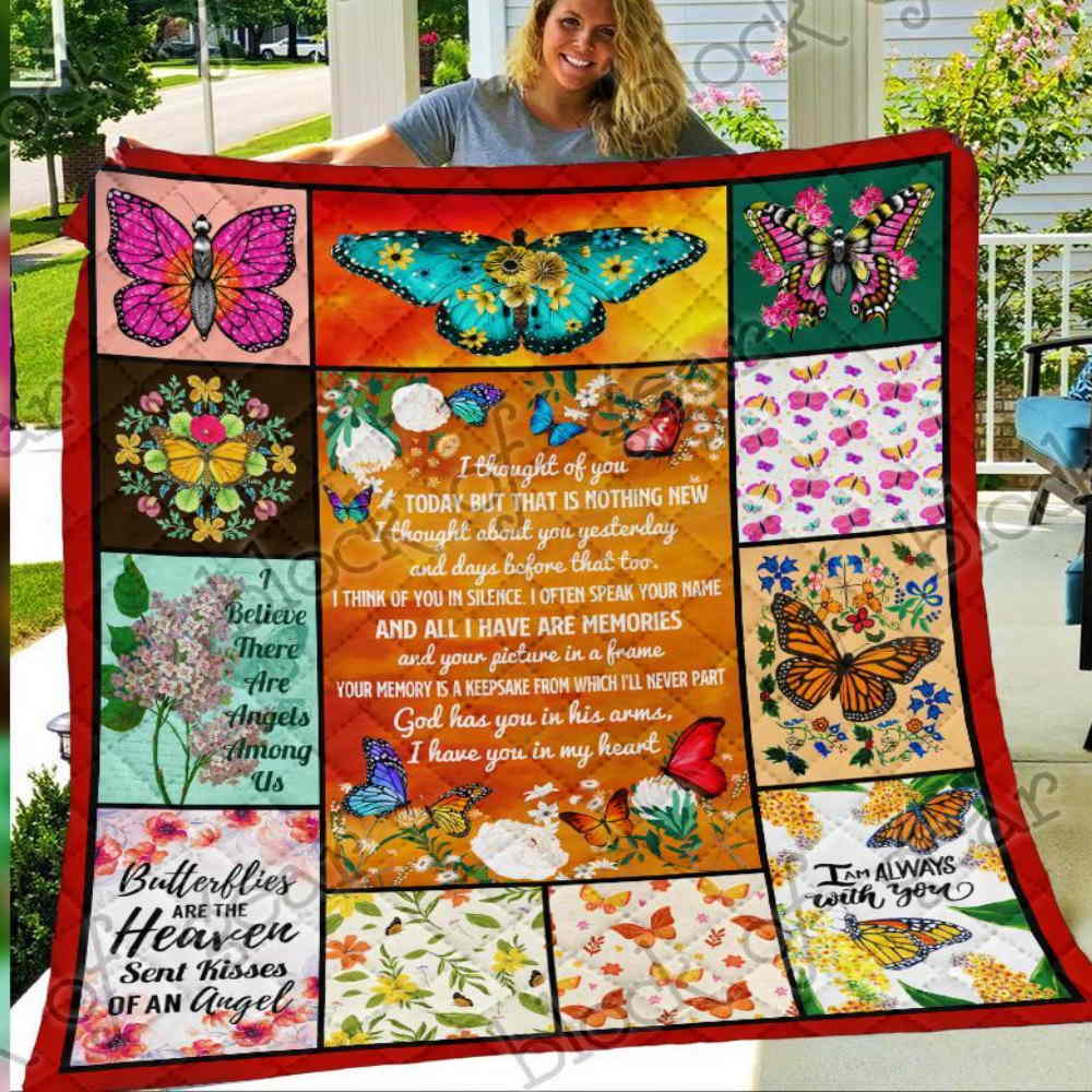 Butterflyi Thought Of You Quilt Blanket