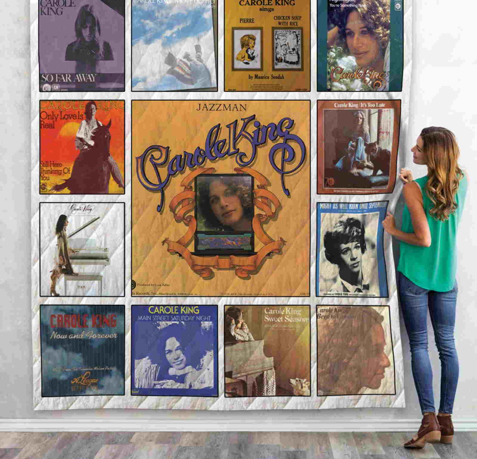 Carole King 3D Quilt Blanket