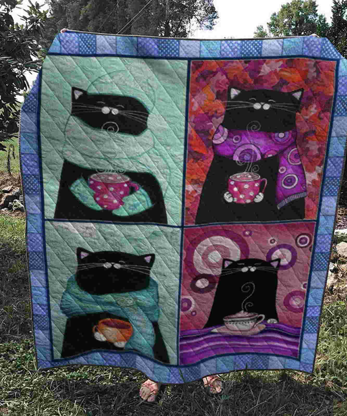 Cat Warm 3D Quilt Blanket