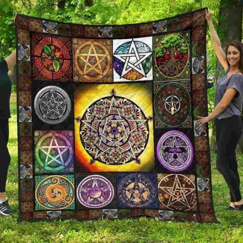 Celtic Symbols 3D Quilt Blanket