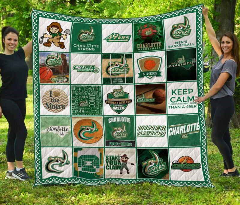 Charlotte Forty Niners 3D Quilt Blanket