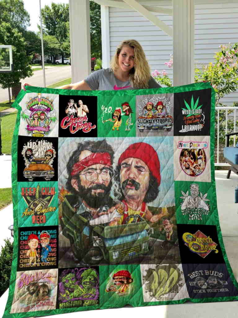 Cheech And Chong Poster Quilt Blanket