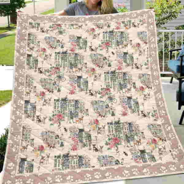 Chihuahua Urban 3D Quilt Blanket