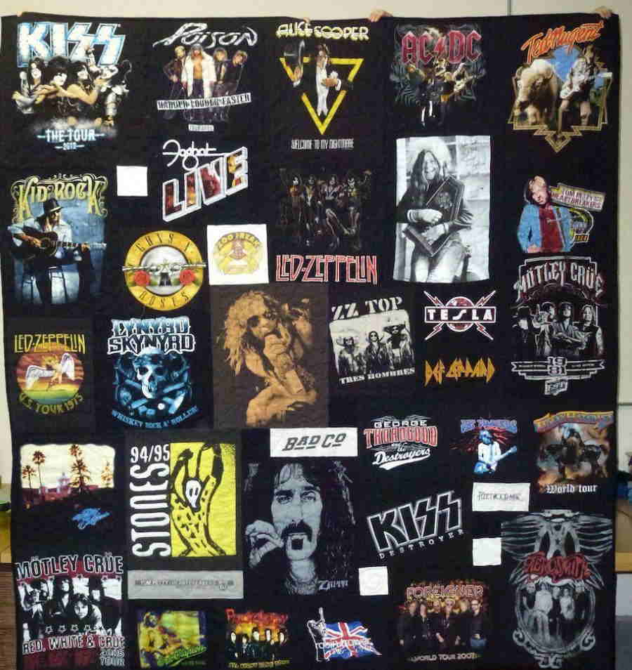 Classic Rock Bands 3D Quilt Blanket