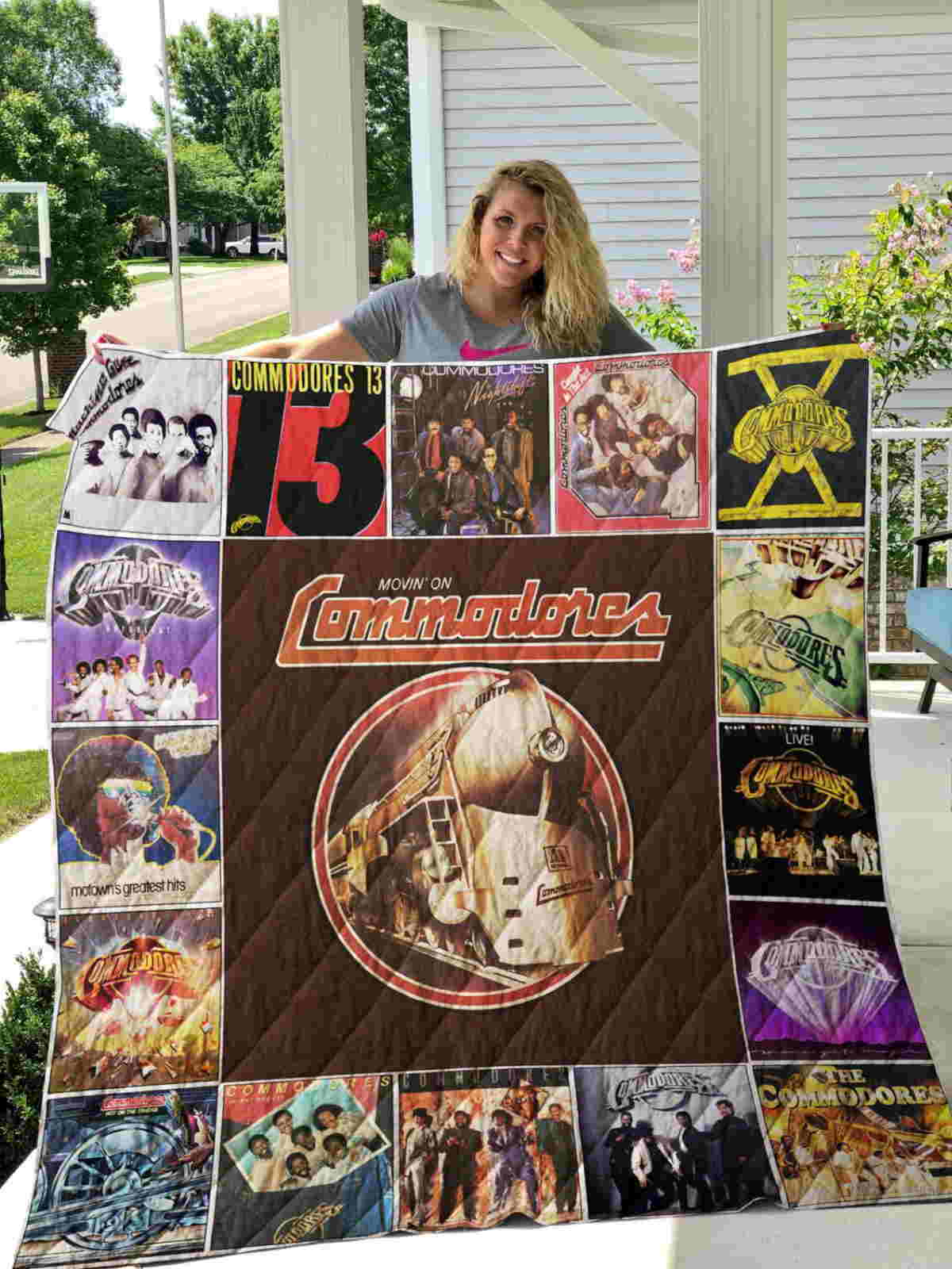 Commodores 3D Quilt Blanket