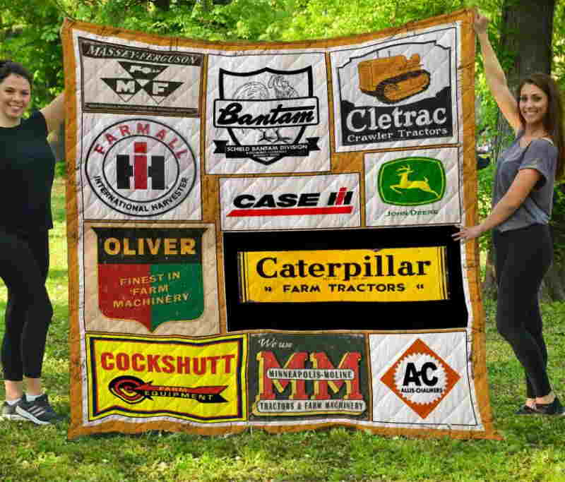 Custom97 Tractors Quilt Blanket