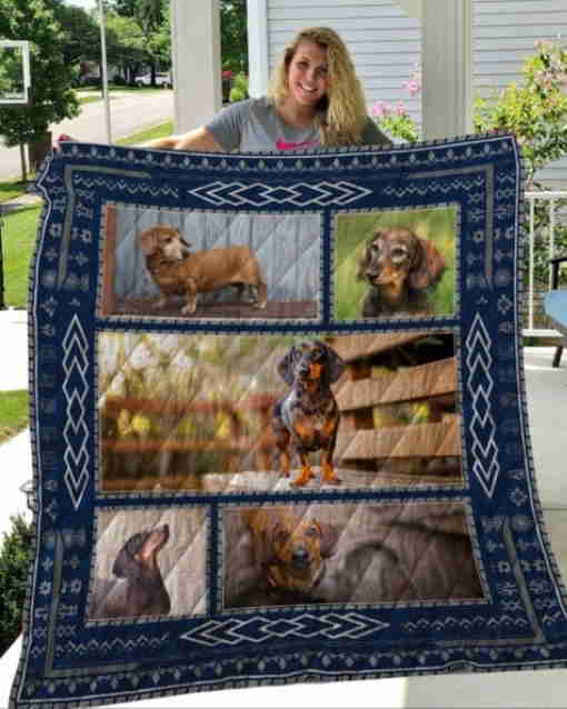 Dachshund 0412 Quilt Blanket