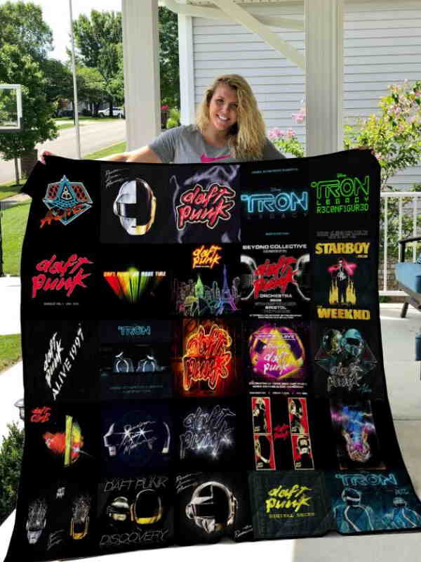 Daft Punk 3D Quilt Blanket