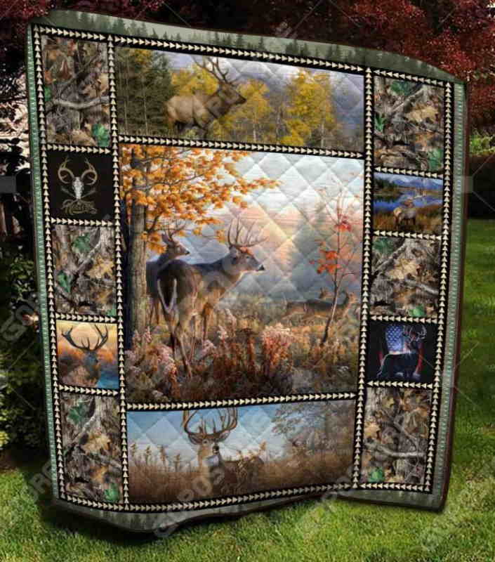 Deer Hunting Like 3D Quilt Blanket