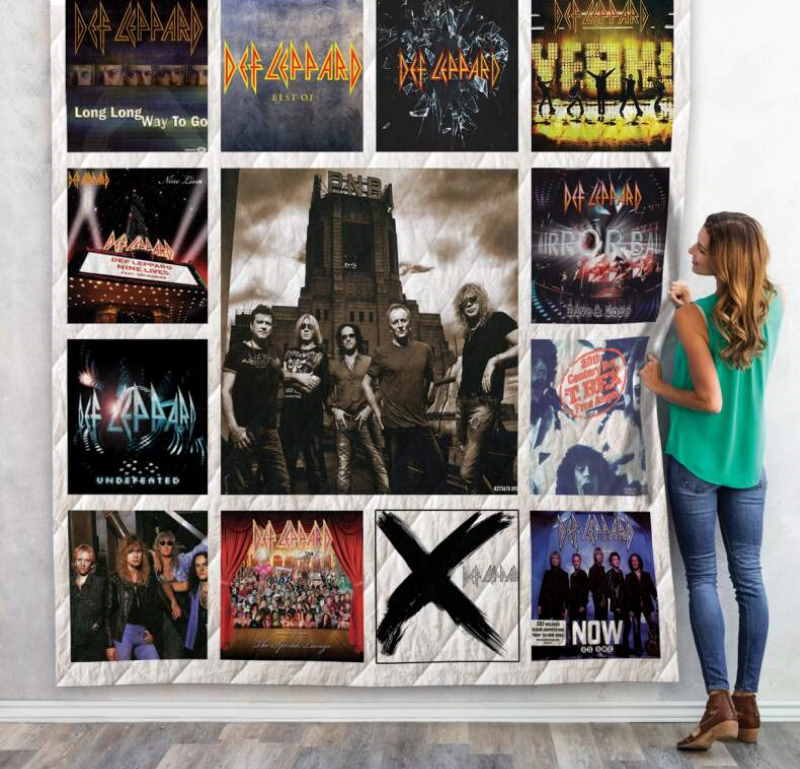 Def Leppard Singles Album 3D Quilt Blanket