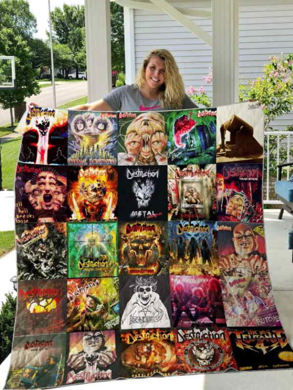 Destruction 3D Quilt Blanket